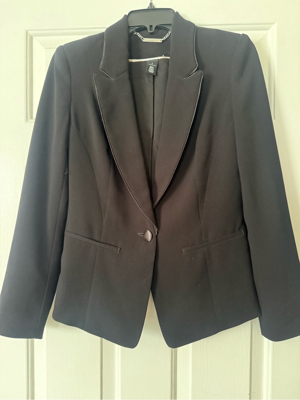 White House Black Market Black Single-Button Women's Blazer